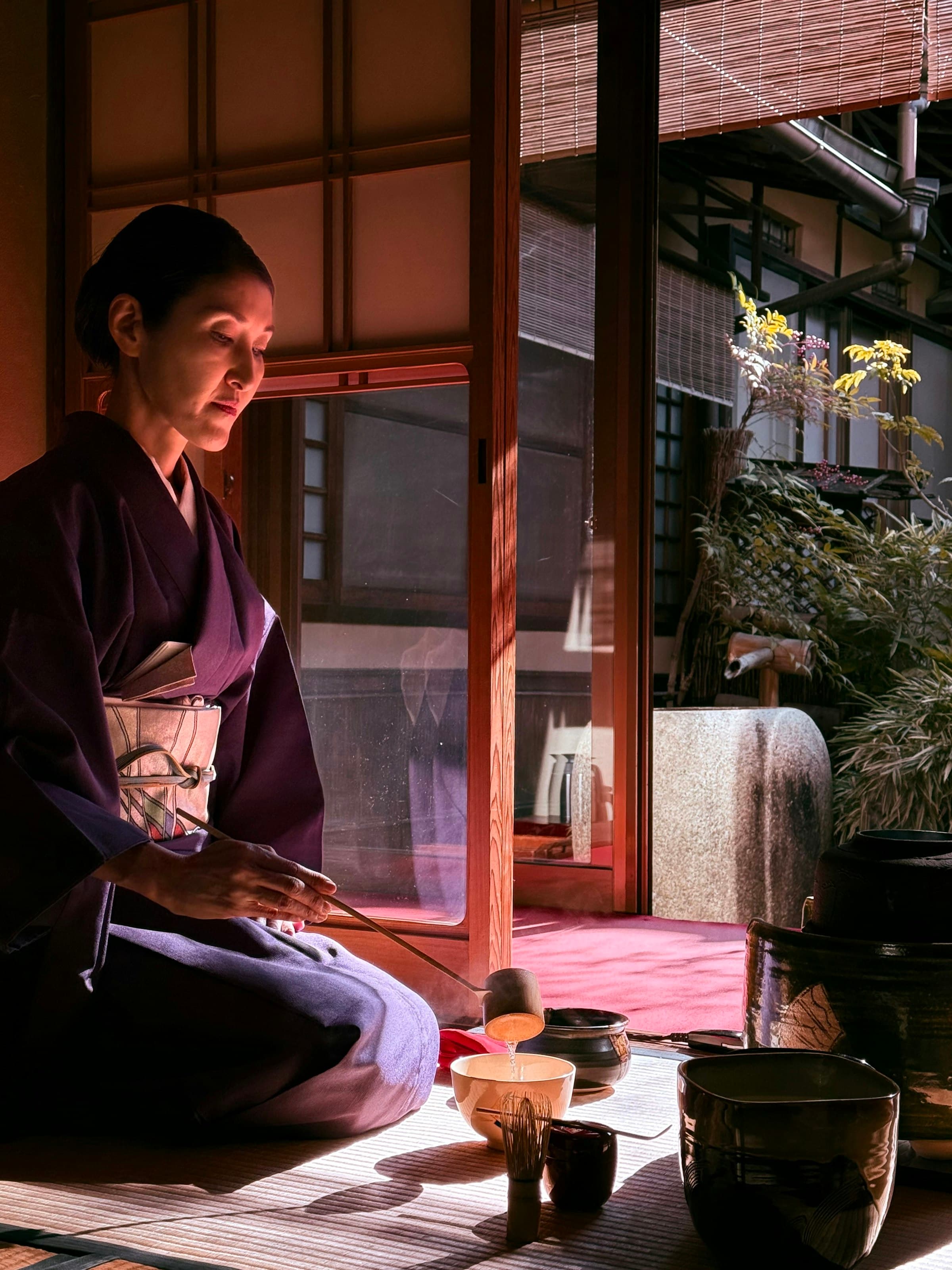 Traditional tea ceremony in Kyoto, Japan