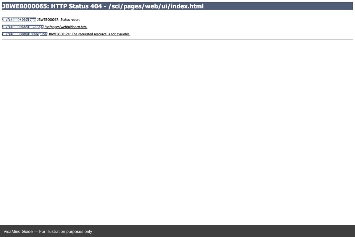 Official portal interface for RER-Visa