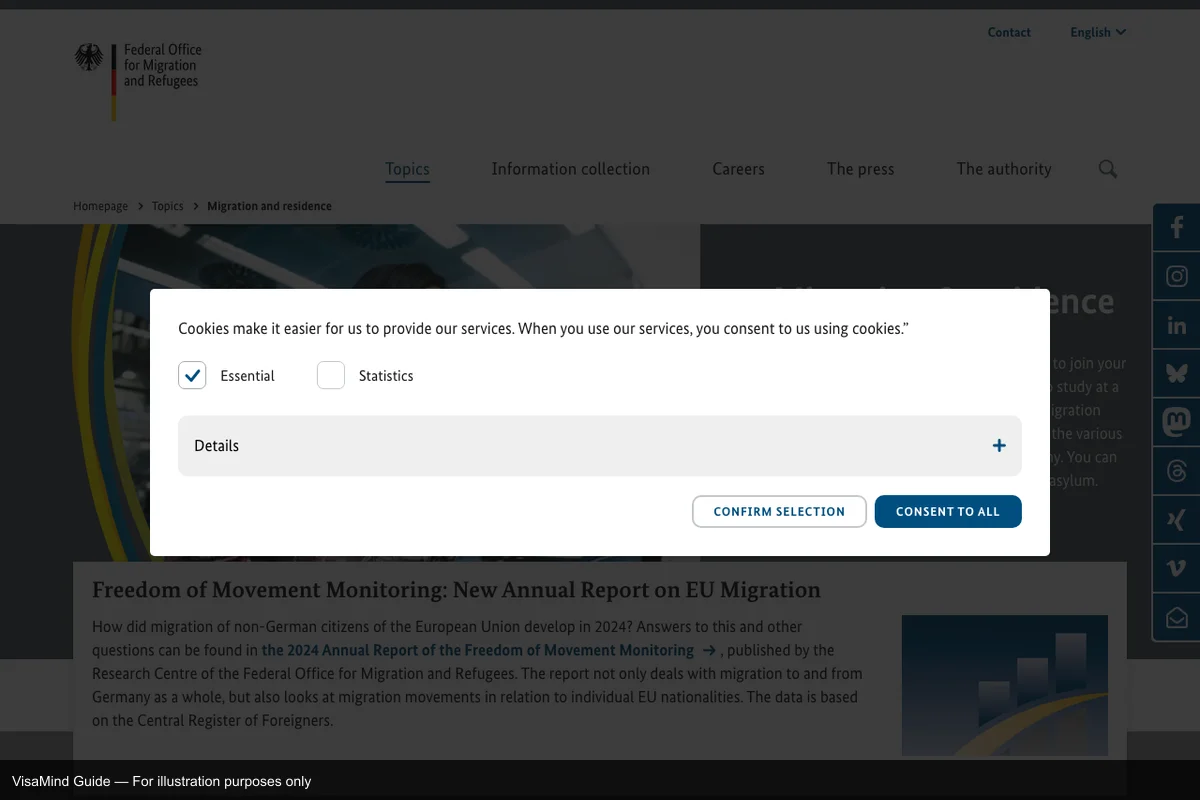 First page of Residence Declaration form