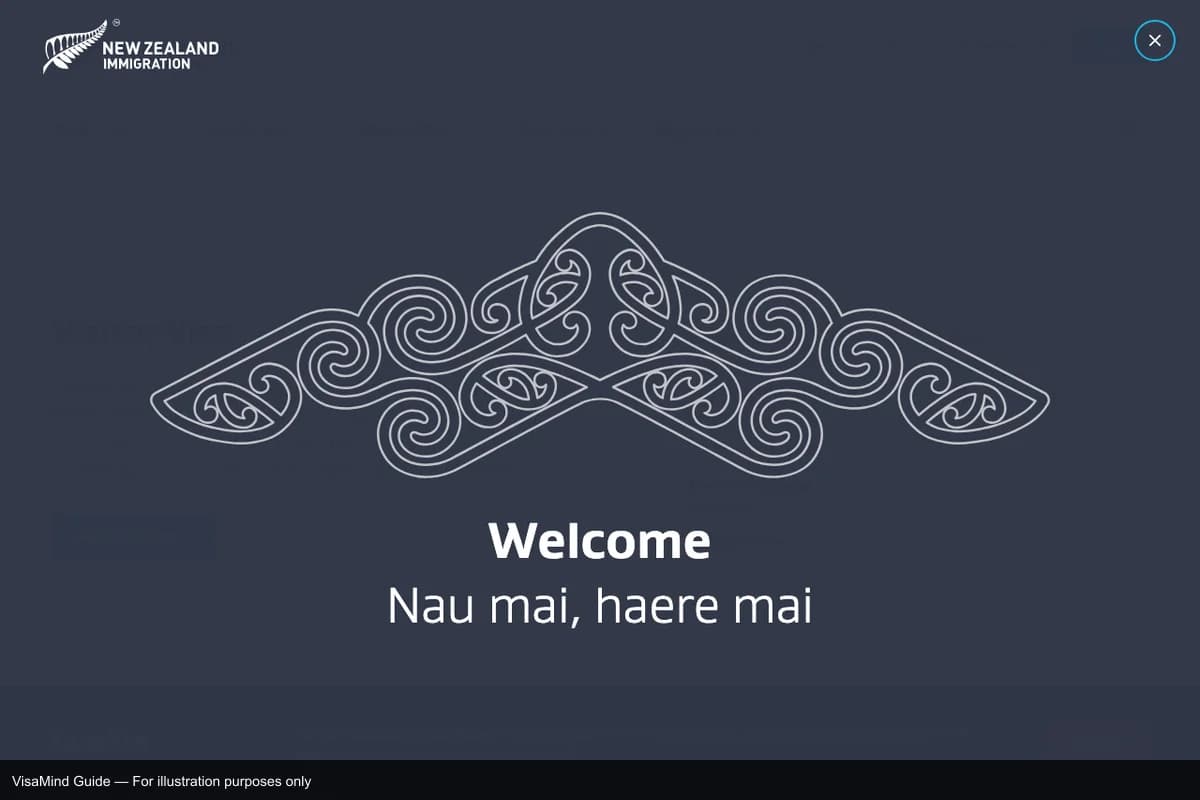 First page of INZ 1017 form